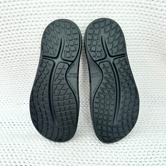 Oofos OOcloog Black Matte Closed Toe Slip On Recovery Clog M6-W8 Unisex Read - Picture 8 of 8